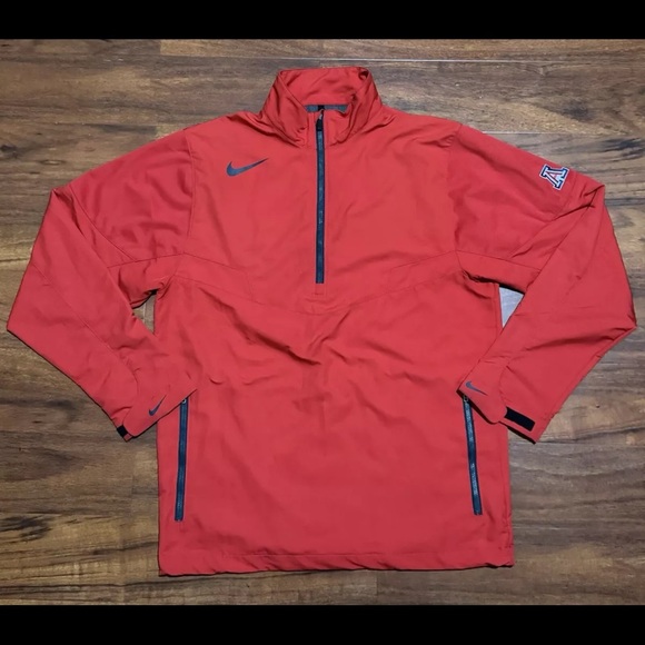 Nike Golf University Of Arizona‎ Wildcats 1/4 Zip Windbreaker Jacket Size Small - Picture 1 of 4